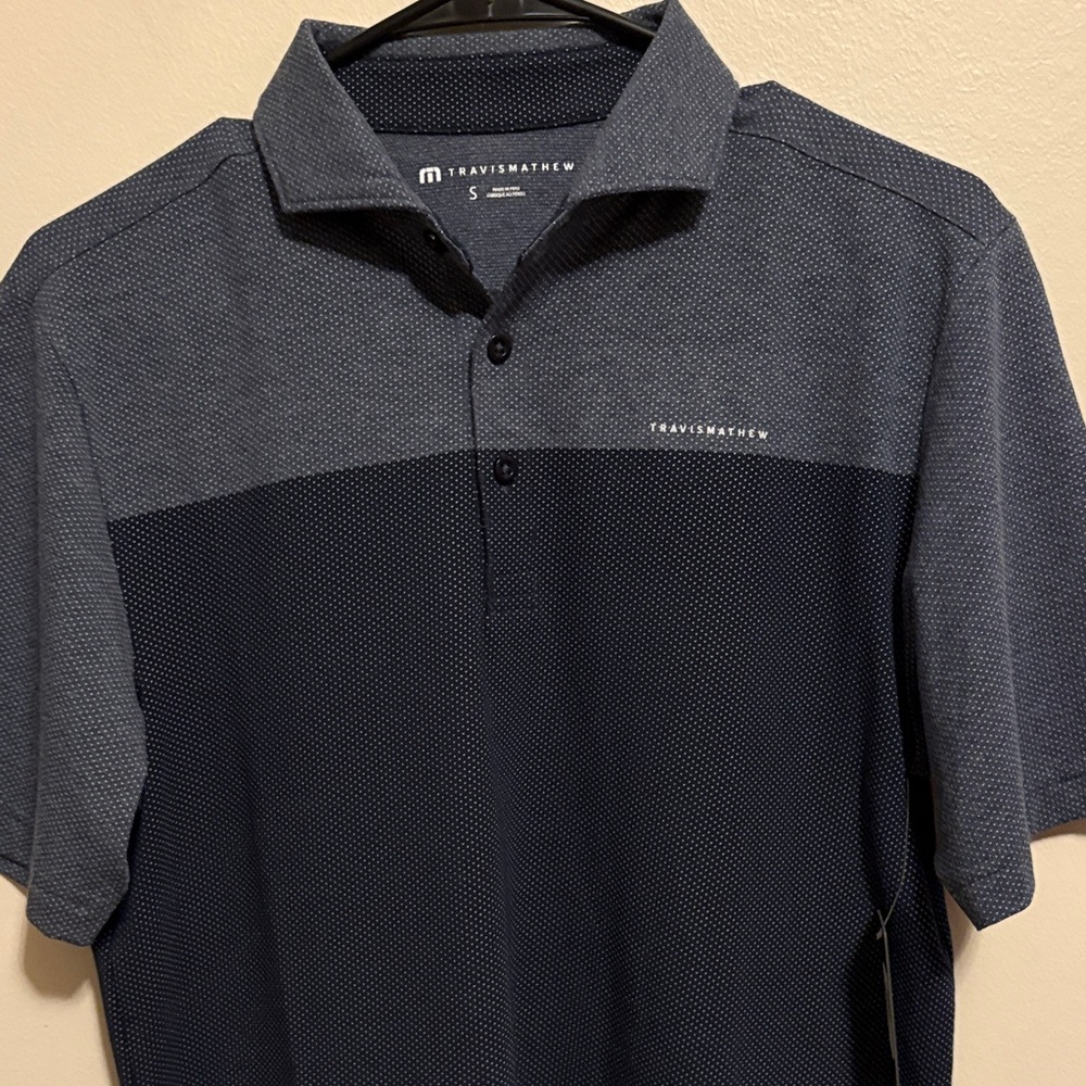 Travis Mathew Men's Two-Tone Polo Shirt NWTs